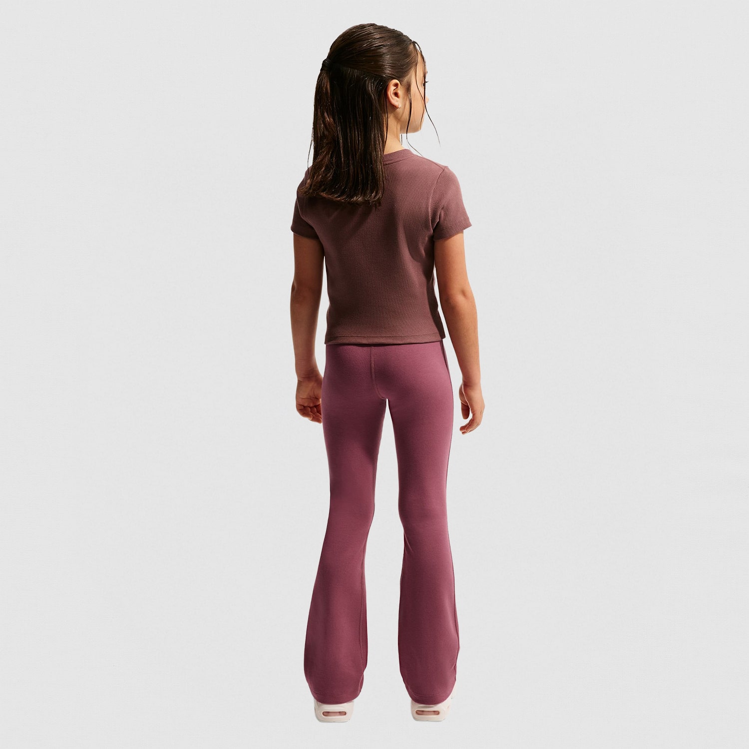 Nike Big Kid Girls High Rise Active Flare Full Length Leggings