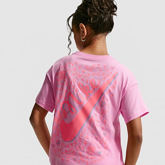 Nike Big Kid Girls Crew Neck Short Sleeve Regular Fit Graphic T-Shirt