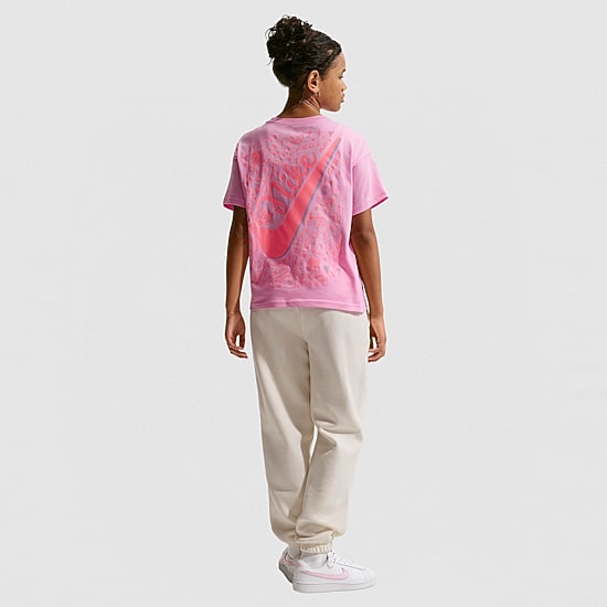 Nike Big Kid Girls Crew Neck Short Sleeve Regular Fit Graphic T-Shirt