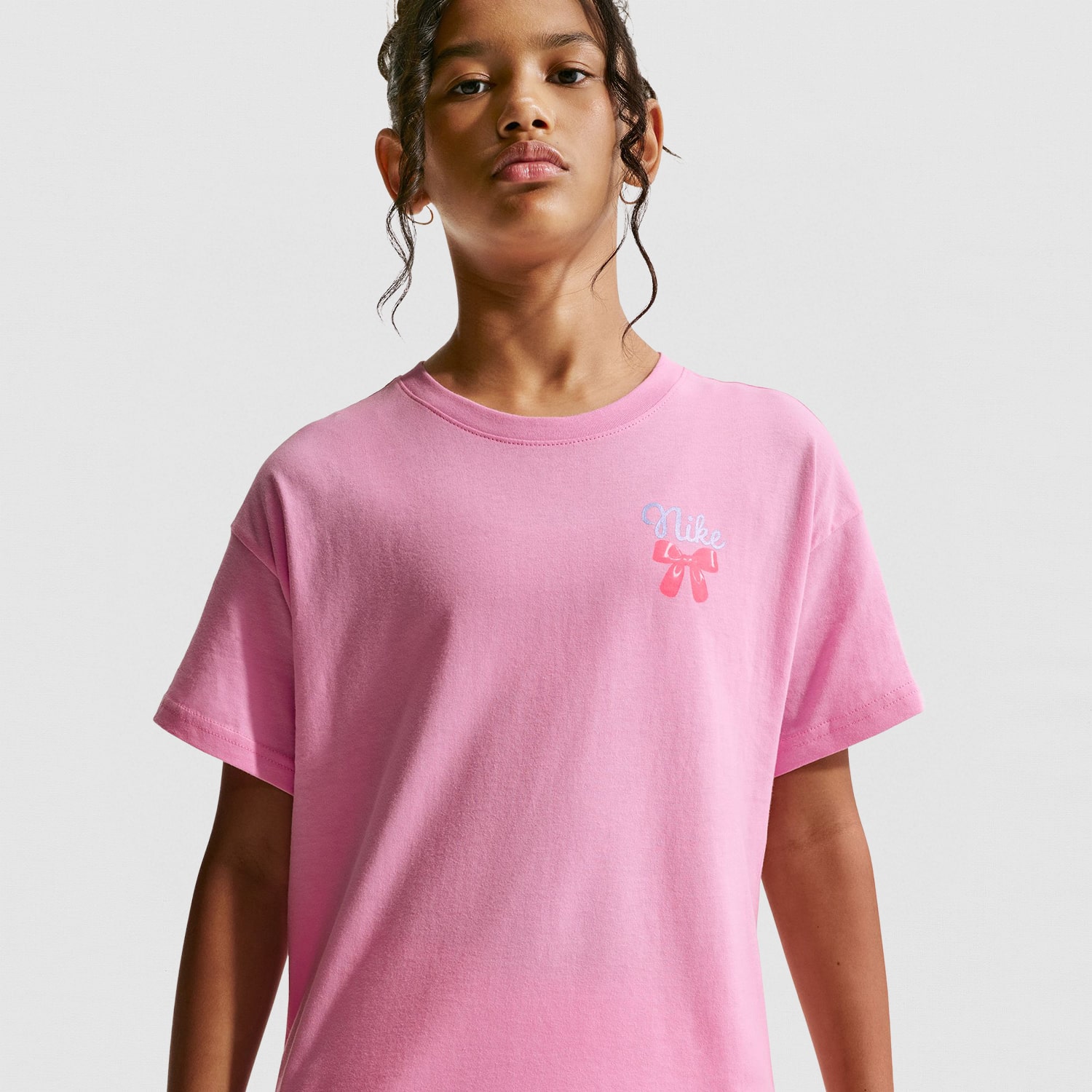 Nike Big Kid Girls Crew Neck Short Sleeve Regular Fit Graphic T-Shirt