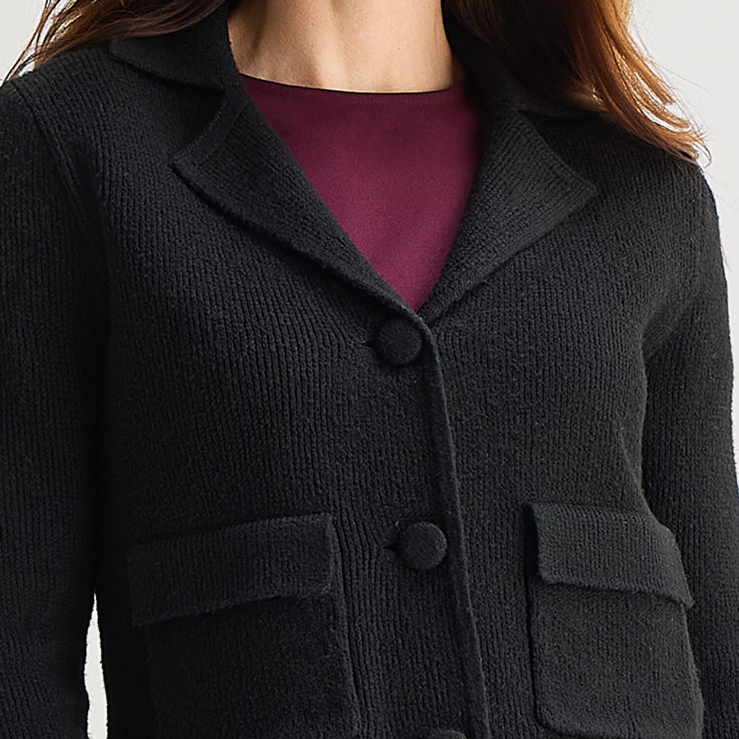 Liz Claiborne Womens Long Sleeve Button Cardigan