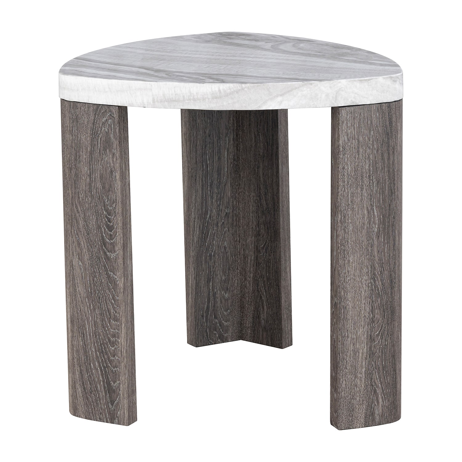 Furniture of America™ Umber Triangle Faux-Marble Top End Table