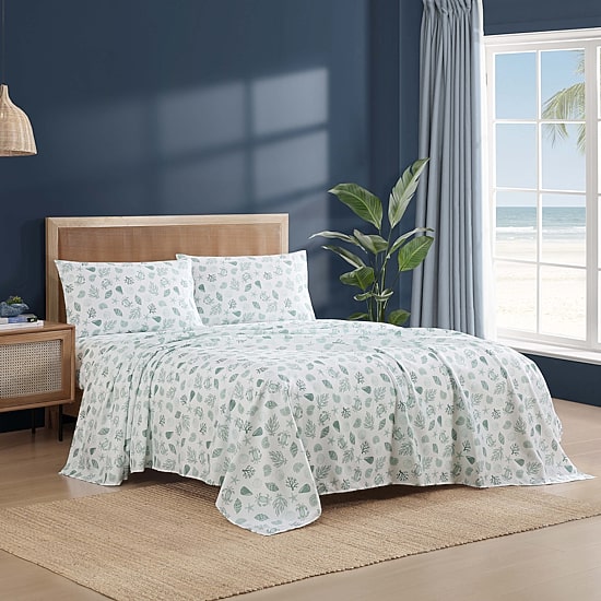 Beatrice Home Fashions Caribbean Joe Coastal 4pc Sheet Set
