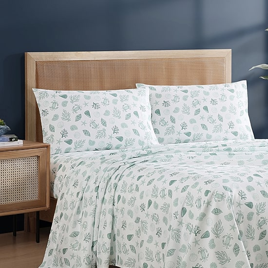 Beatrice Home Fashions Caribbean Joe Coastal 4pc Sheet Set