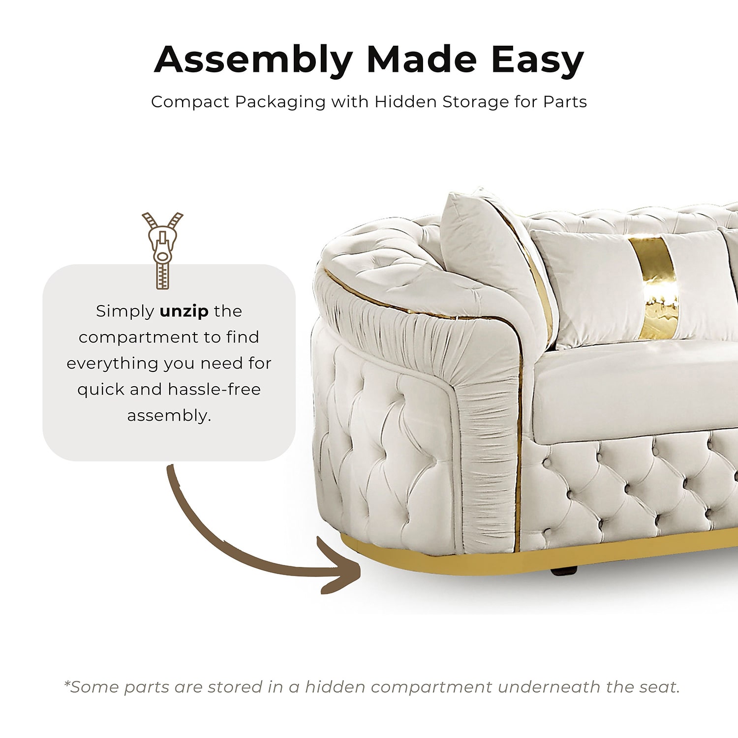 Furniture of America™  SERA Cushioned Accent Chair in Beige