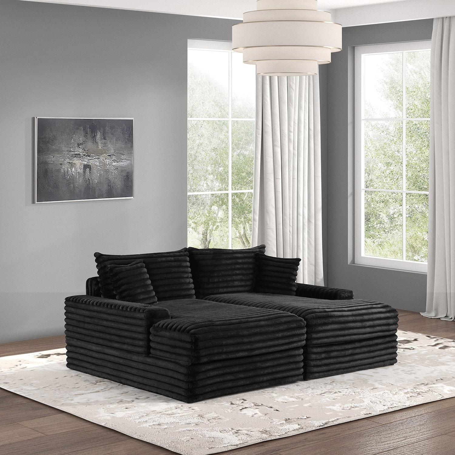 Furniture of America™  LIANNA Chaise Lounge with Cup Holder and USB Port