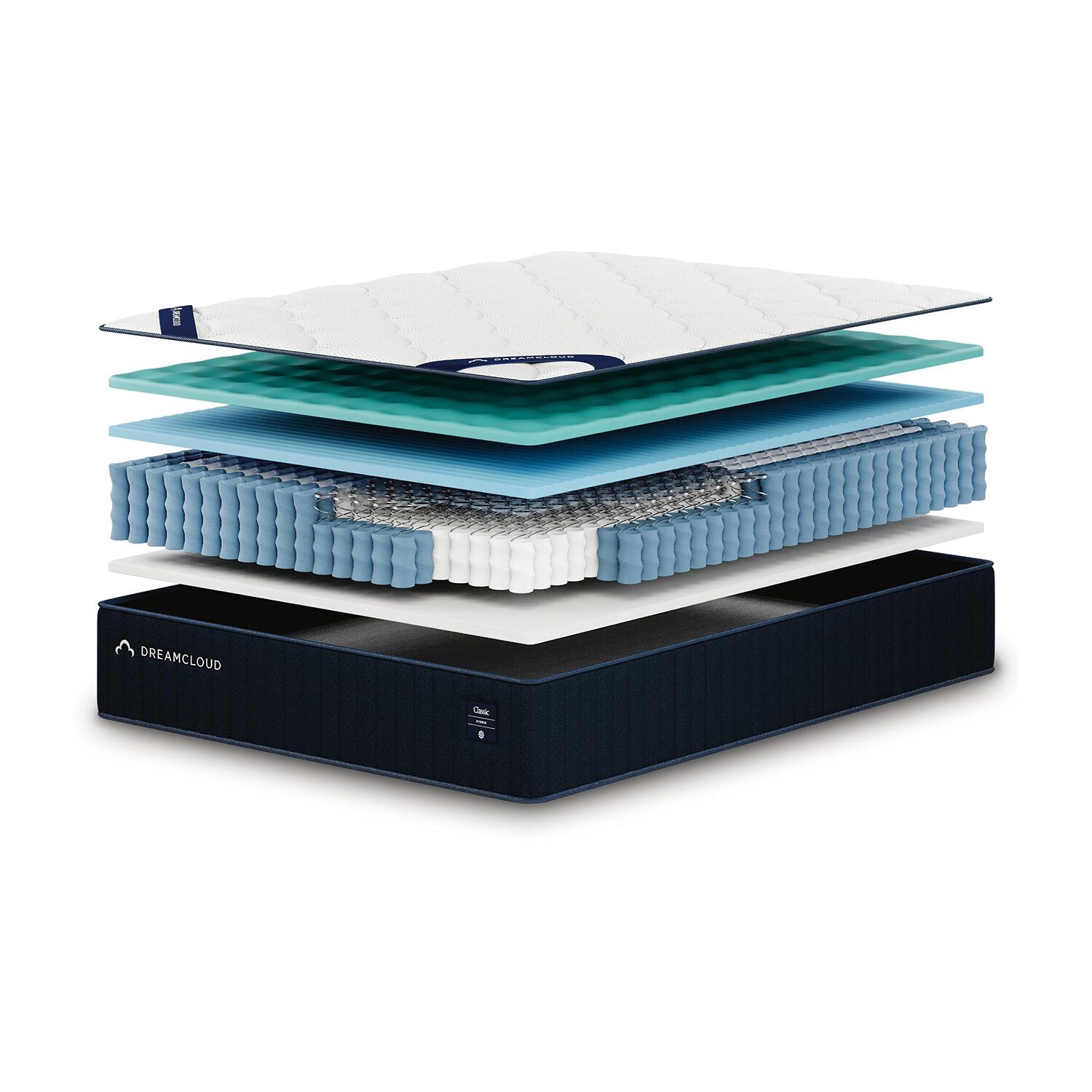 Signature Design by Ashley DreamCloud 12" Hybrid Classic Medium Tight Top - Mattress A Box