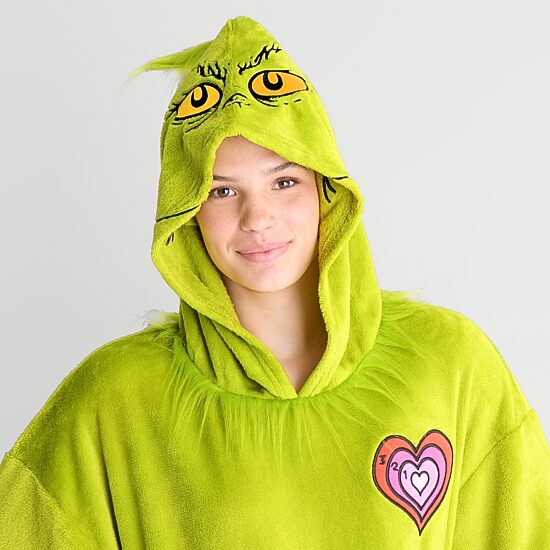 Disney Mjc Womens Short Sleeve Scoop Neck Grinch Nightgown