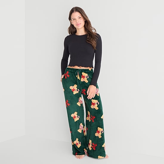 Arizona Womens Juniors Fleece Pajama Pants