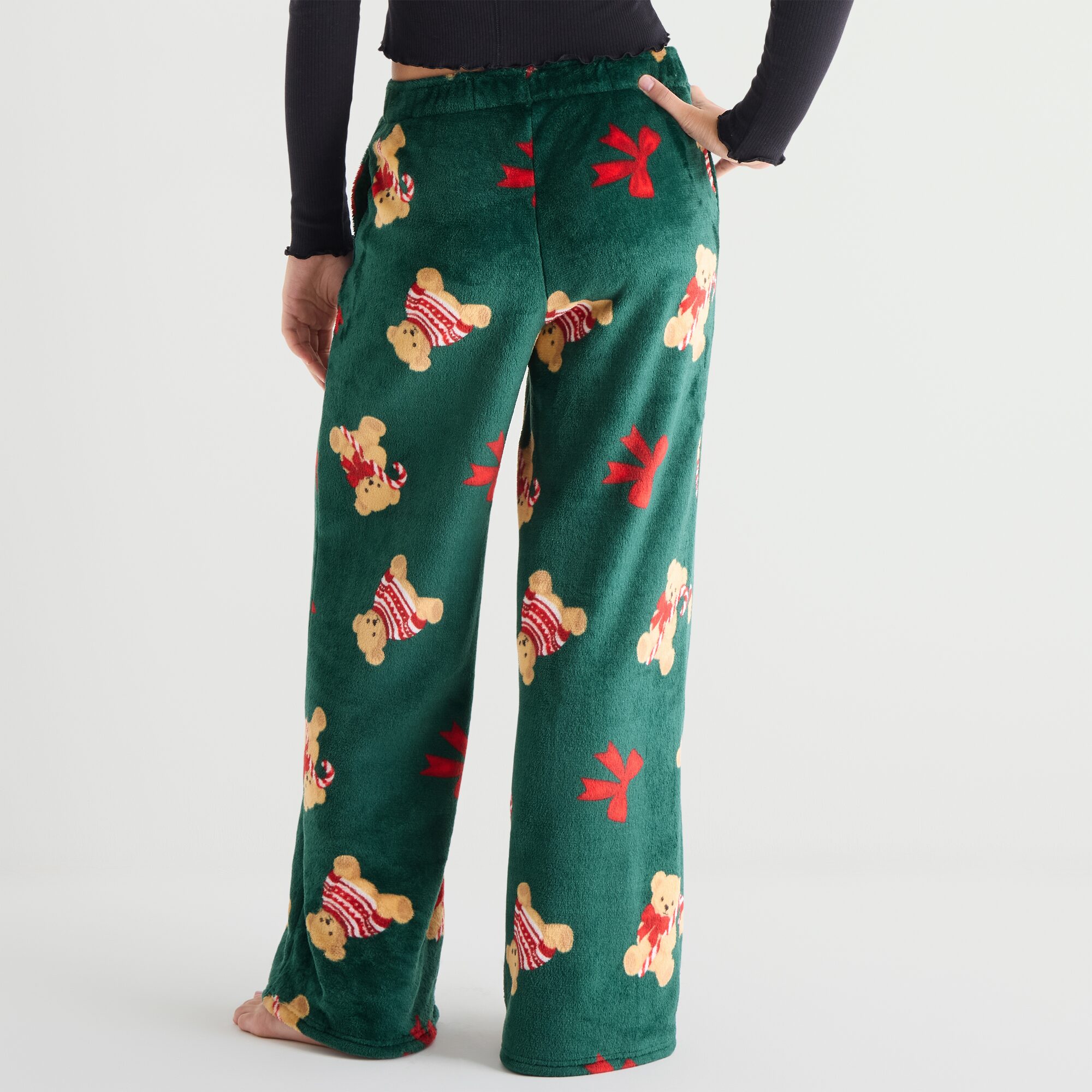 Arizona Womens Juniors Fleece Pajama Pants