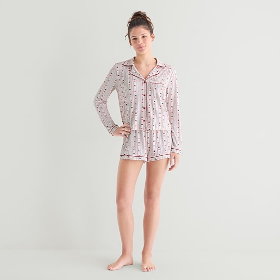 Arizona Womens Juniors 2-pc. Pajama Shorts