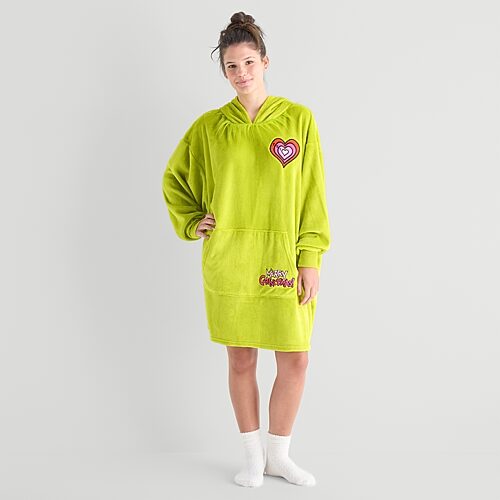 Disney Mjc Womens Short Sleeve Scoop Neck Grinch Nightgown In Green