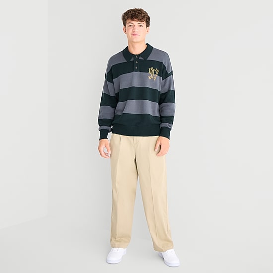 Arizona Mens Long Sleeve Polo Sweater