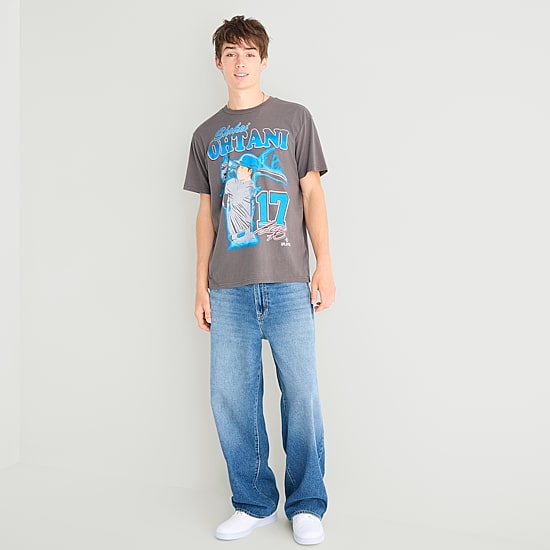 Ohtani Mens Crew Neck Short Sleeve Regular Fit Graphic T-Shirt