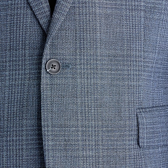 J. Ferrar Ultra Comfort Mens Plaid Slim Fit Sport Coat