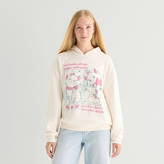 Womens Juniors Long Sleeve The Aristocats Hoodie