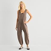 Arizona Sleeveless Womens Overalls Juniors