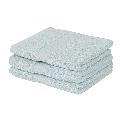 Better Trends Splash 100% Cotton 3-pc Washcloth Set In Blue