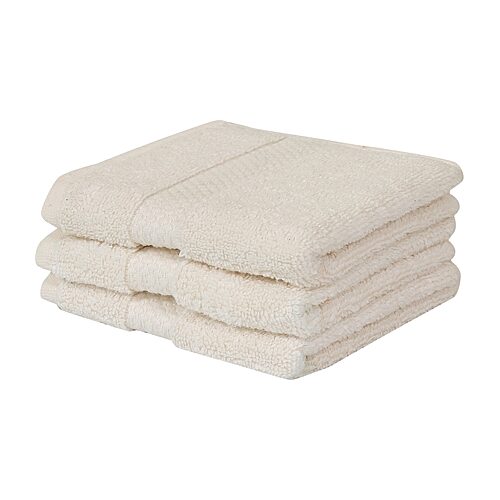 Better Trends Splash 100% Cotton 3-pc Washcloth Set In Beige