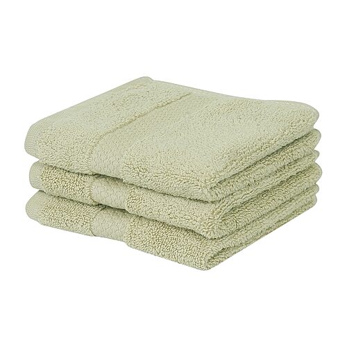 Better Trends Splash 100% Cotton 3-pc Washcloth Set In Green