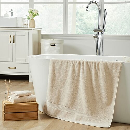 Better Trends Splash 100% Cotton 18-pc Mix Towel Set In Beige