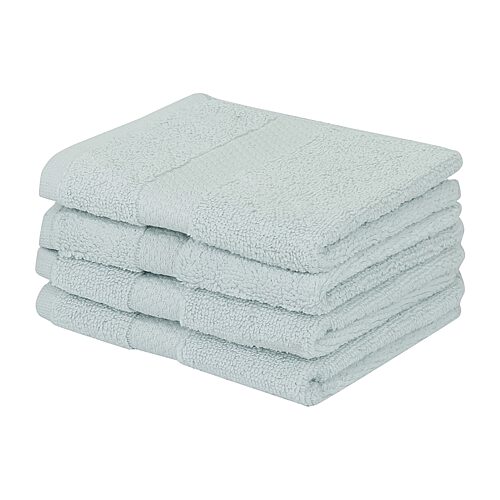Better Trends Splash 100% Cotton 4-pc Washcloth Set In Blue