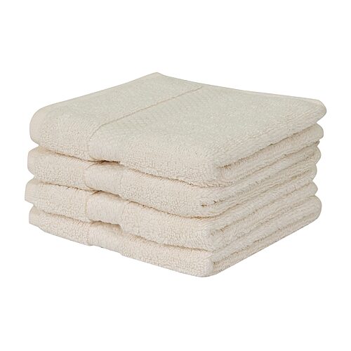 Better Trends Splash 100% Cotton 4-pc Washcloth Set In Beige