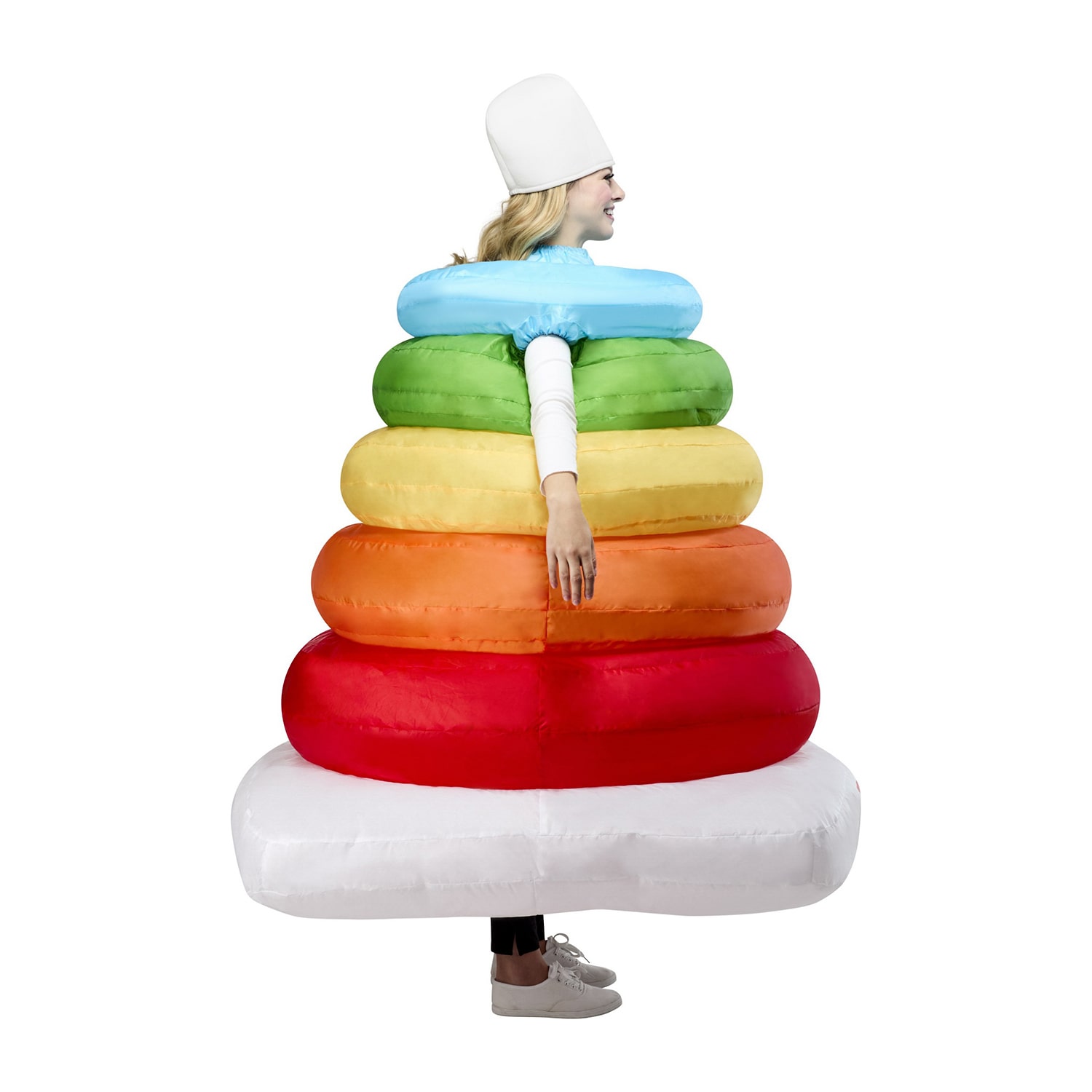Unisex Adult Fisher Price Rock-A-Stack Inflatable 3-pc. Costume