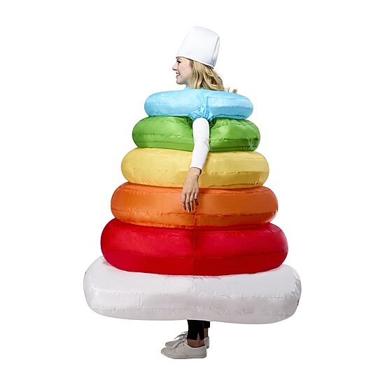 Unisex Adult Fisher Price Rock-A-Stack Inflatable 3-pc. Costume