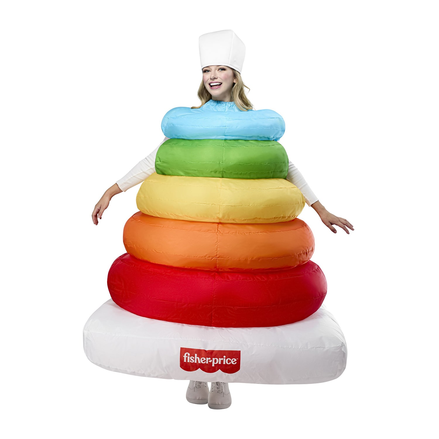 Unisex Adult Fisher Price Rock-A-Stack Inflatable 3-pc. Costume