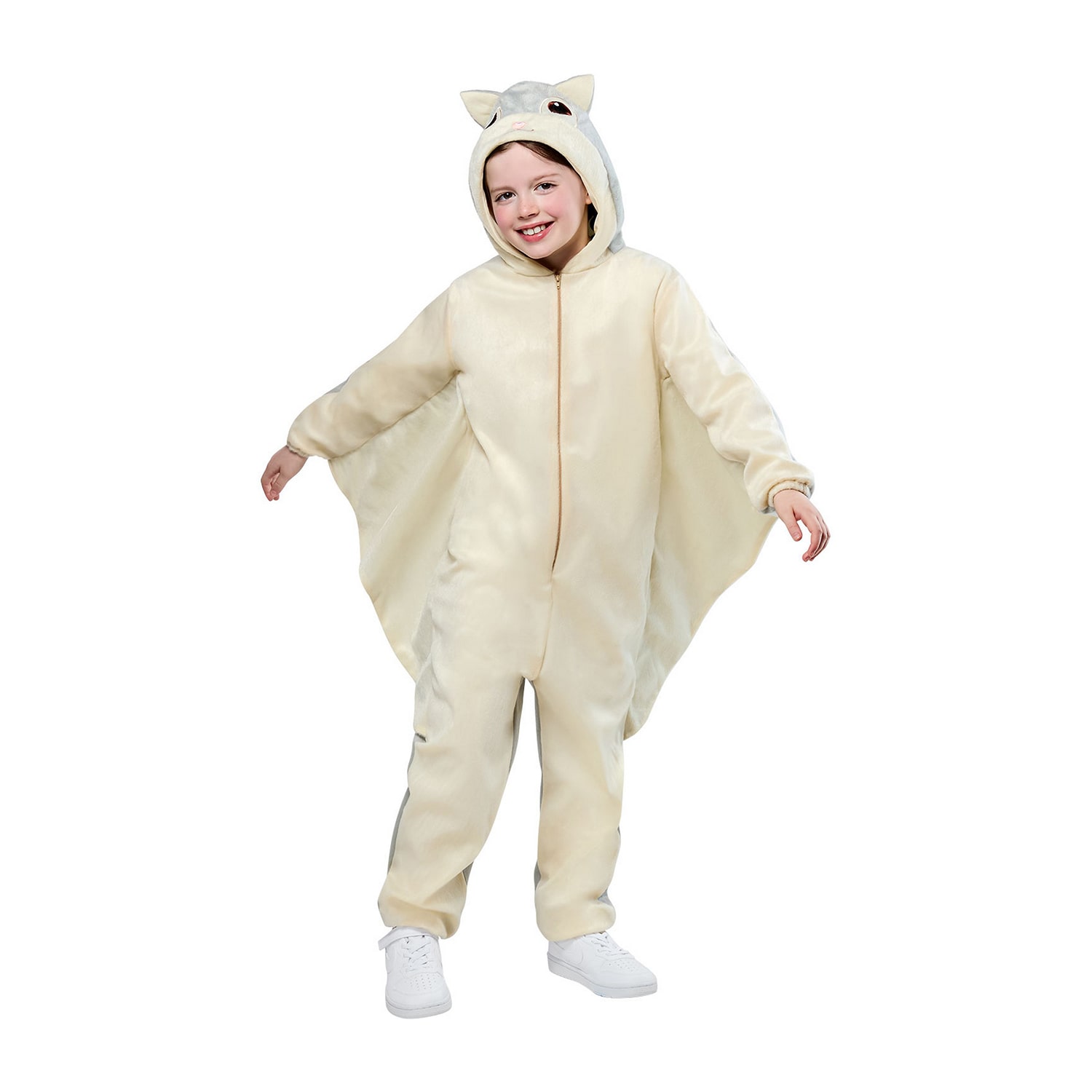 Little & Big Kid Unisex Flying Squirrel Hooded Zipster Costume