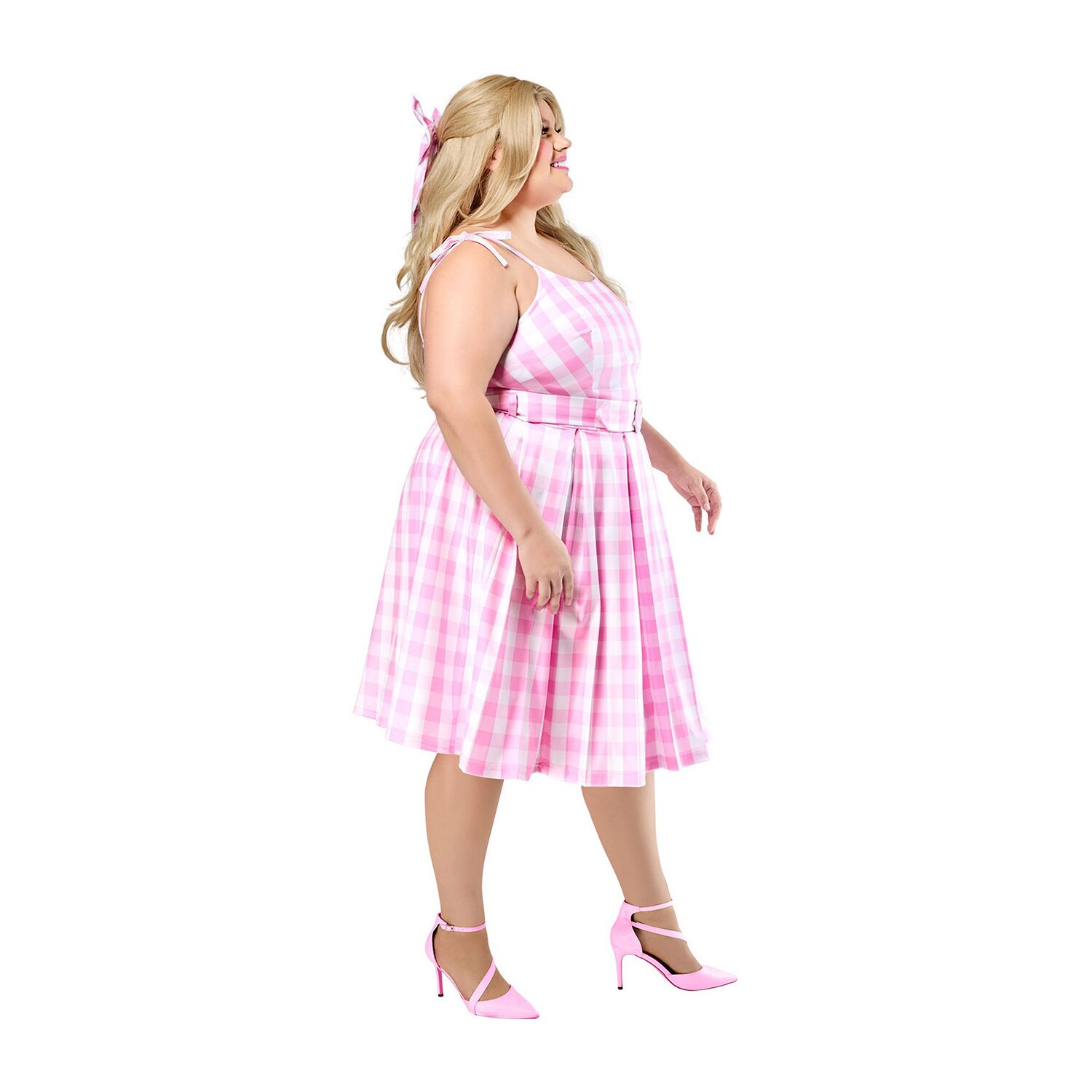Womens Plus Barbie Movie: Pefect Day Barbie Barbie 3-pc. Costume