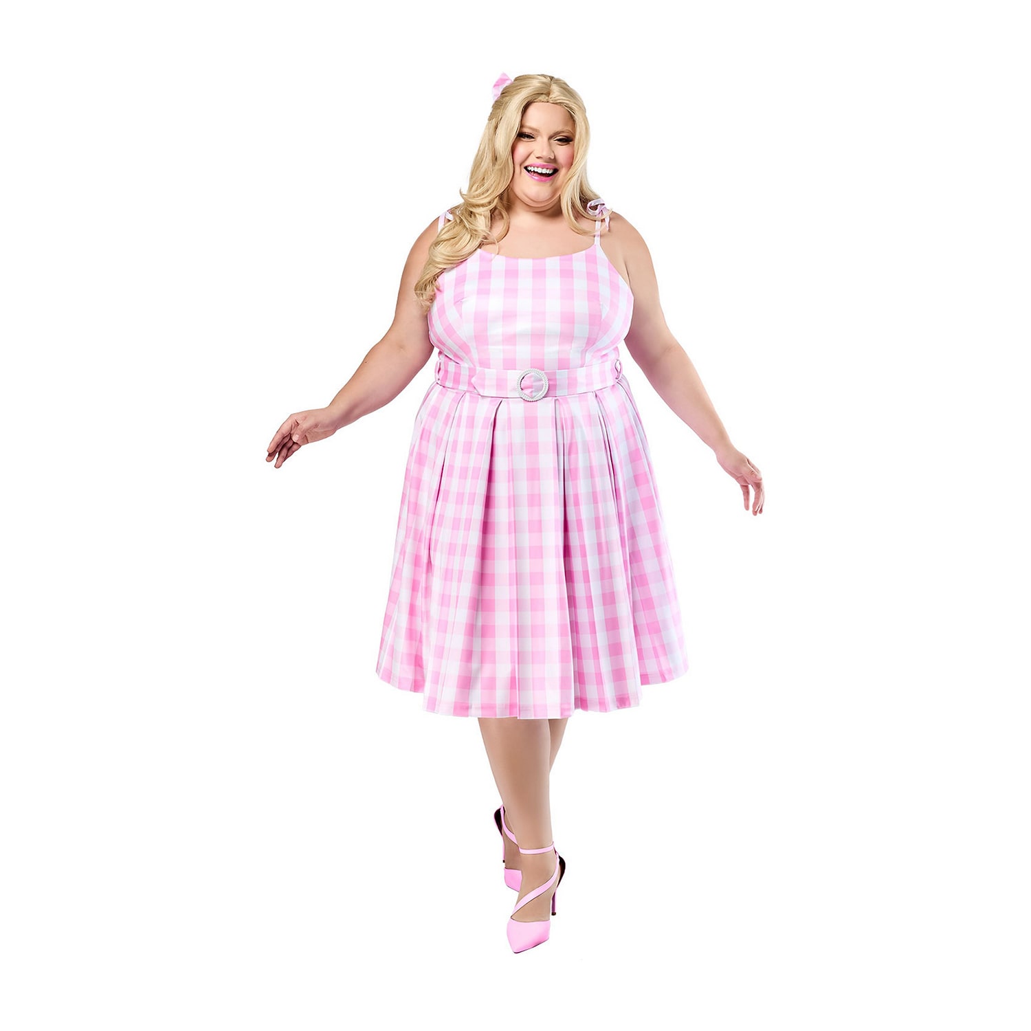 Womens Plus Barbie Movie: Pefect Day Barbie Barbie 3-pc. Costume