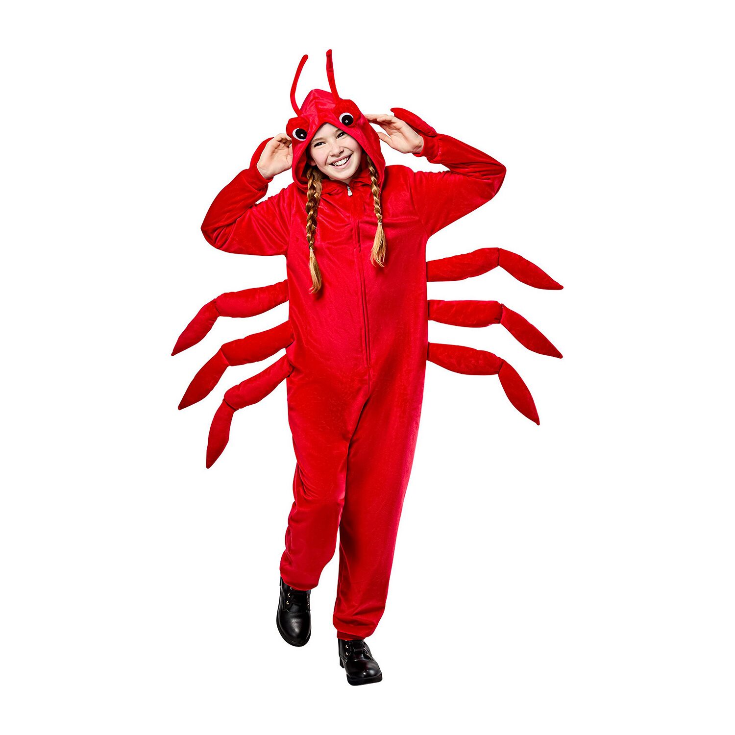Little & Big Kid Unisex Lobster Hooded Zipster Costume