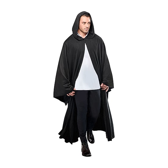 Unisex Adult Black Cloak Game of Thrones Costume