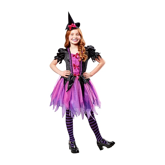 Little & Big Kid Girls Purple Halloween Witch 2-pc. Costume