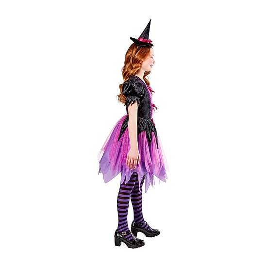 Little & Big Kid Girls Purple Halloween Witch 2-pc. Costume