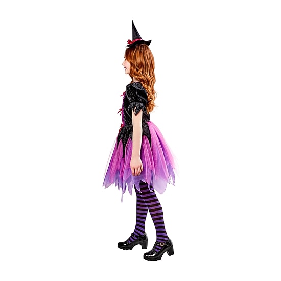 Little & Big Kid Girls Purple Halloween Witch 2-pc. Costume