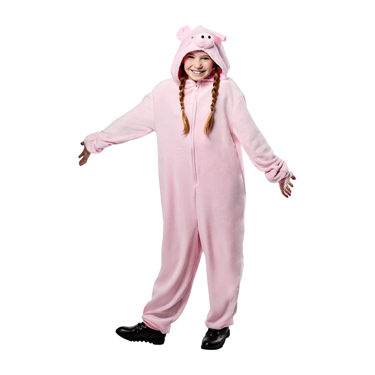 Little & Big Kid Unisex Piggy Hooded Zipster Costume