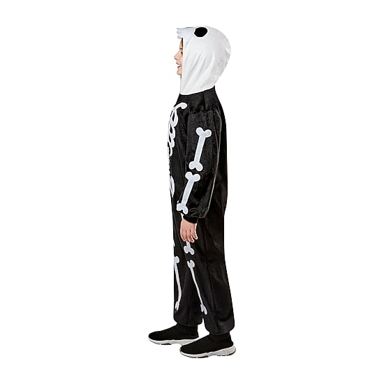 Little & Big Kid Unisex Skeleton Hooded Zipster Costume