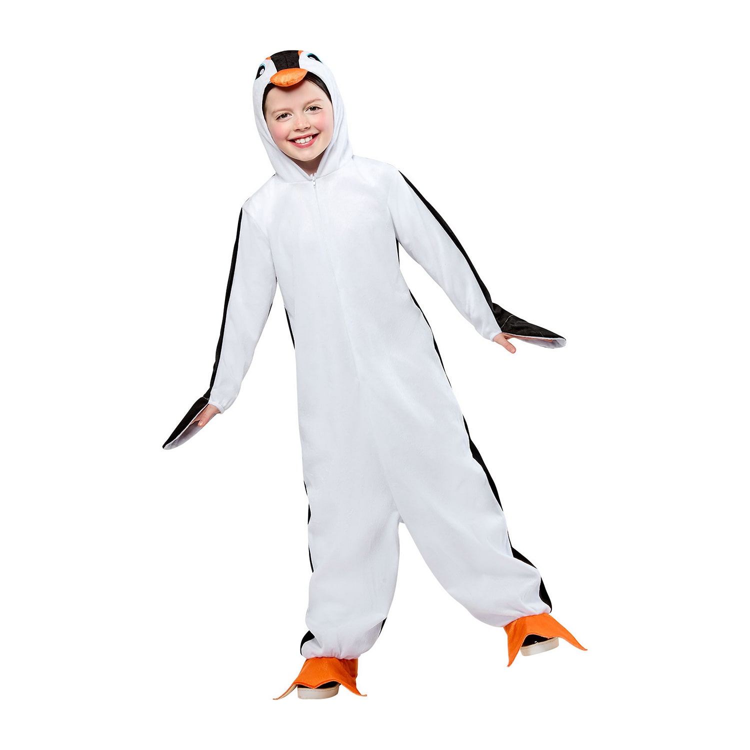 Little & Big Kid Unisex Penguin Hooded Zipster Costume