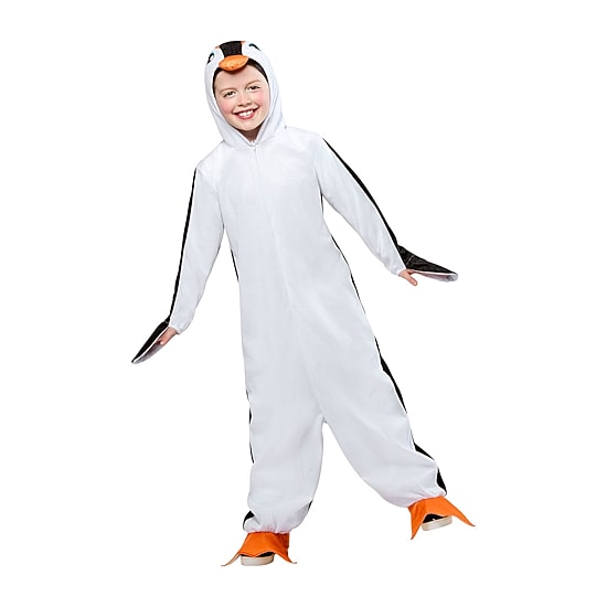 Little & Big Kid Unisex Penguin Hooded Zipster Costume