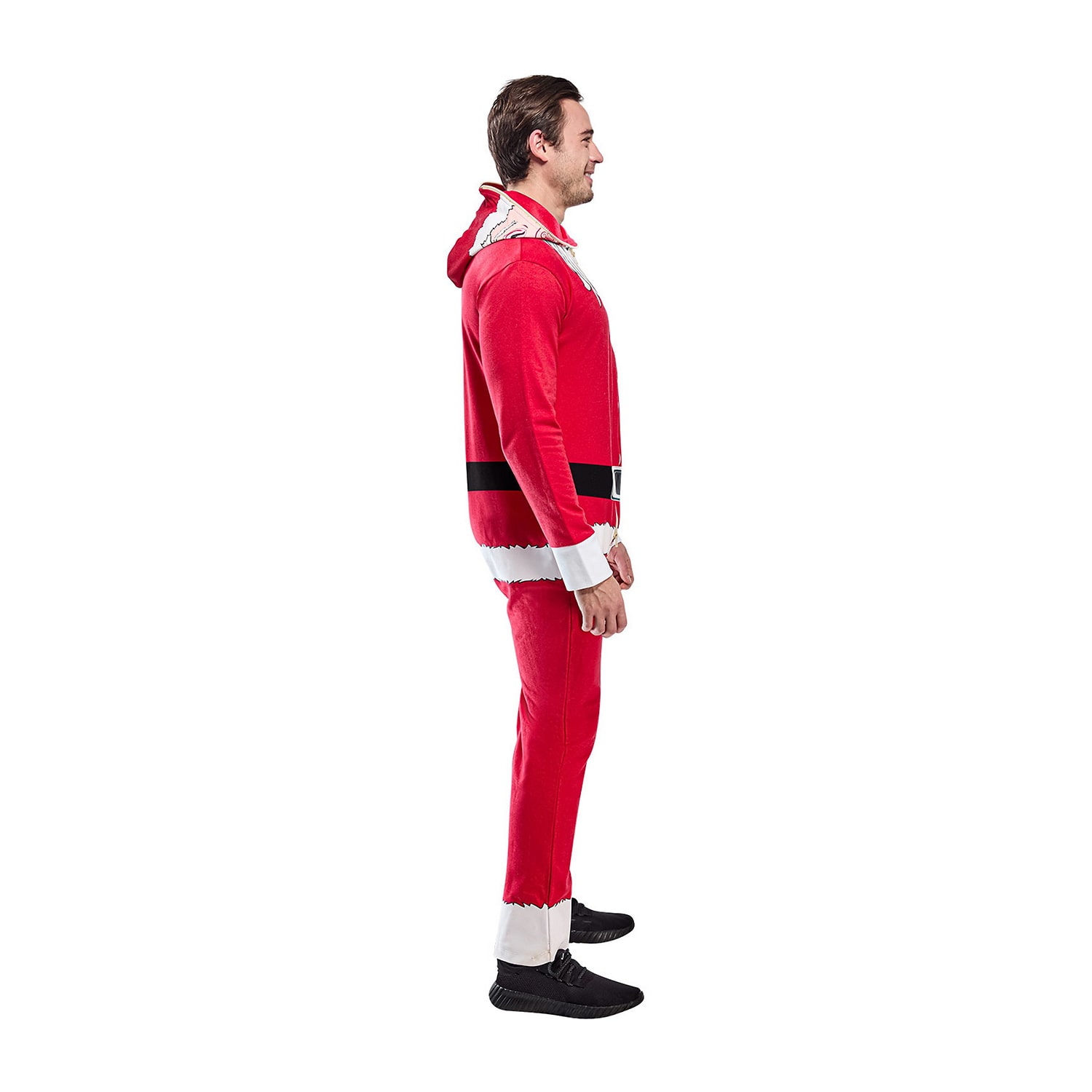 Unisex Adult Santa Hooded Zipster Costume