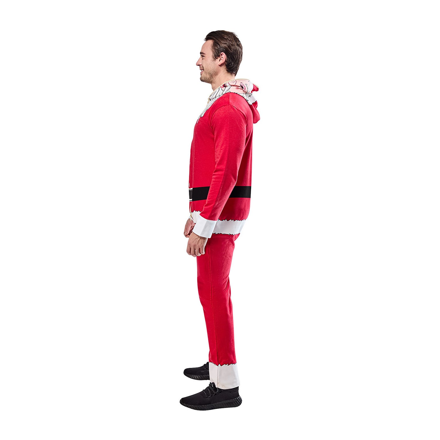 Unisex Adult Santa Hooded Zipster Costume