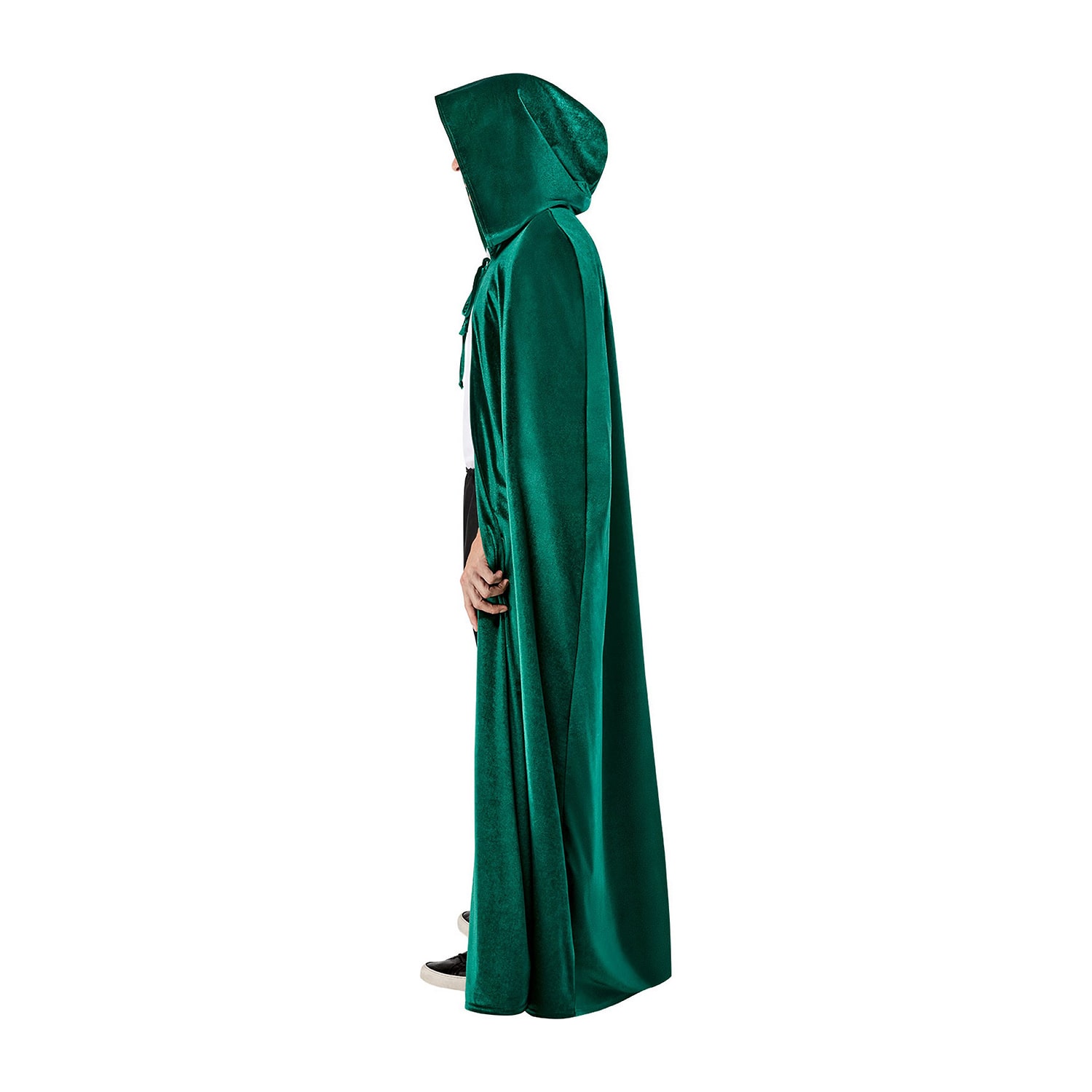 Unisex Adult Green Hooded Cloak Costume