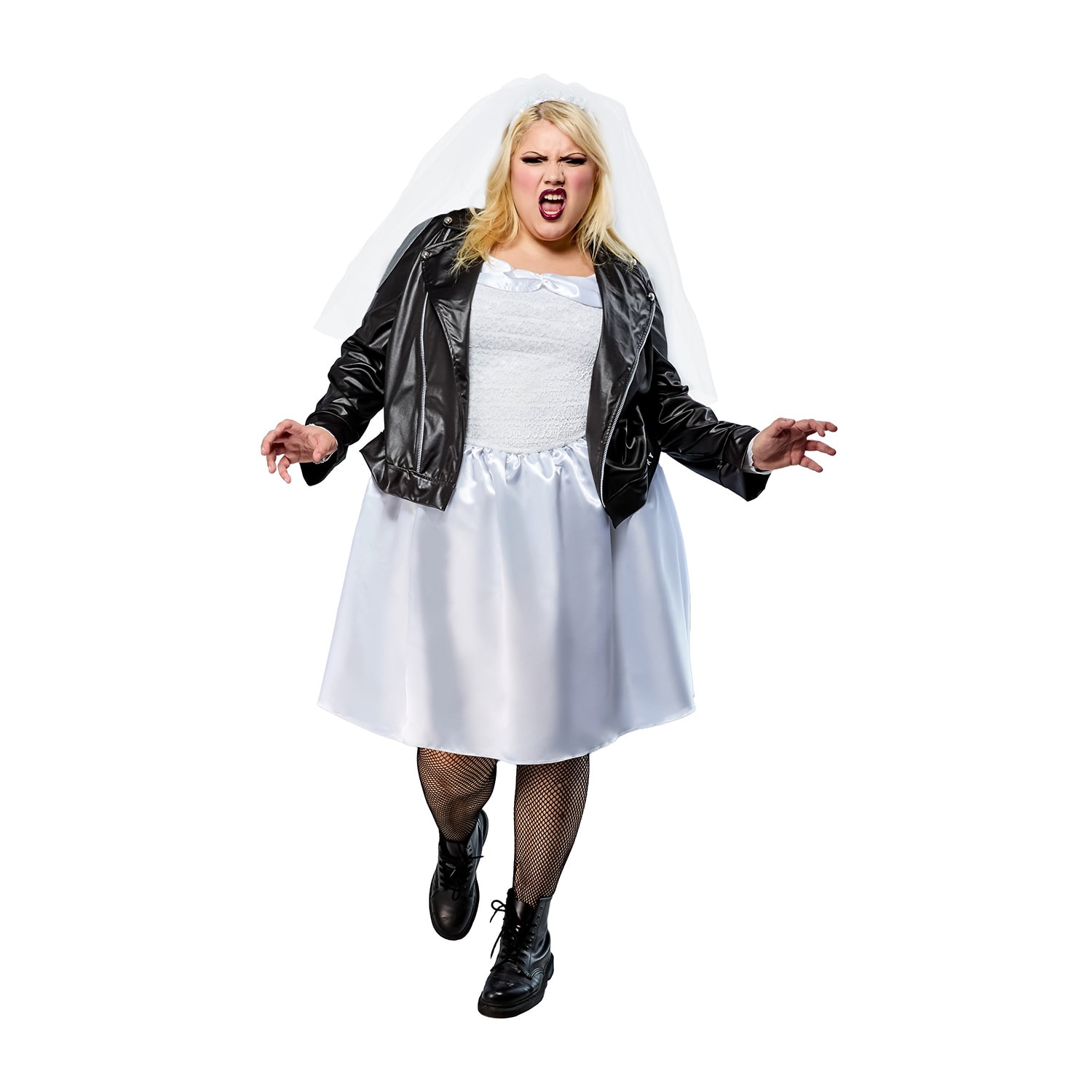 Womens Plus Bride Of Chucky Tiffany Chucky 4-pc. Costume