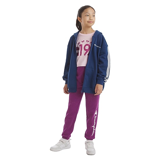 Champion Big Kid Girls Long Sleeve Fleece Zipper Active Hoodie
