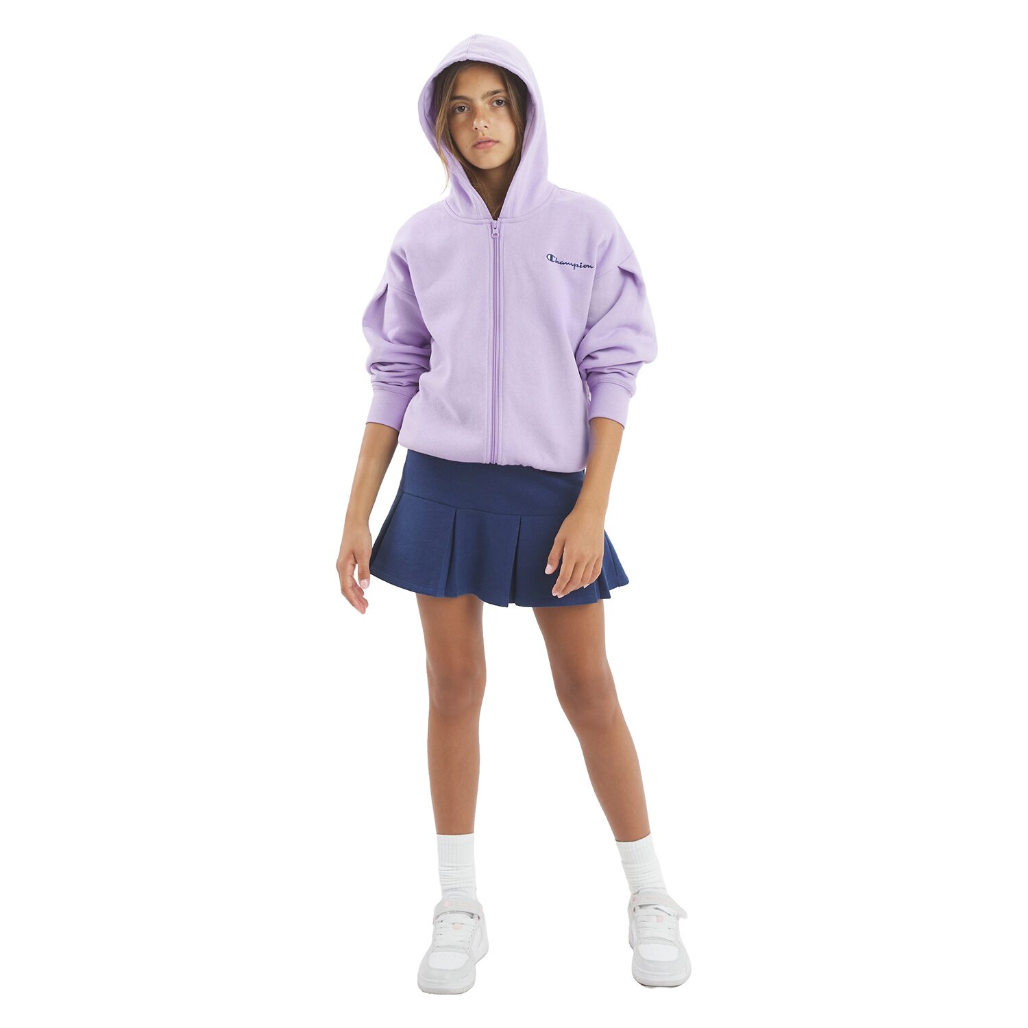 Champion Big Kid Girls Long Sleeve Fleece Zipper Active Hoodie