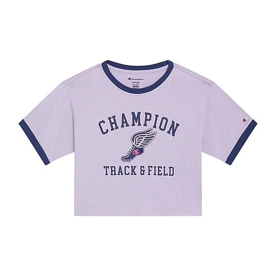 Champion Big Kid Girls Crew Neck Short Sleeve Classic Fit Graphic T-Shirt