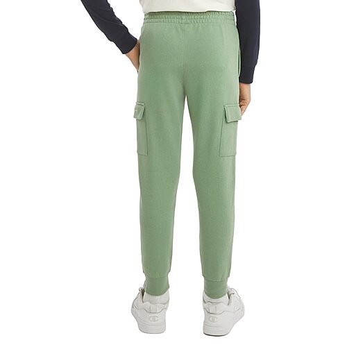 Champion Big Kid Boys Cuffed Classic Fit Fleece Jogger Pant In Green